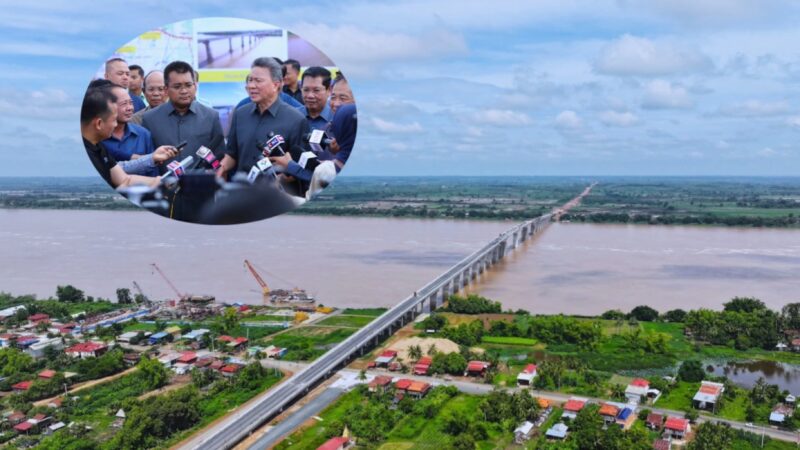   ស្ពានមិត្តភាពកម្ពុជា-ចិន មេគង្គក្រចេះ” គ្រោងនឹងបើកឱ្យឆ្លងកាត់បណ្តោះអាសន្ន អំឡុងពិធីបុណ្យដាក់បិណ្ឌនិងភ្ជុំបិណ្ឌ ក្នុងខែកញ្ញាខាងមុខនេះសម្រាប់យានយន្តធុនតូច បន្ទាប់ពីសម្រេចវឌ្ឍនភាពបាន៩៦%